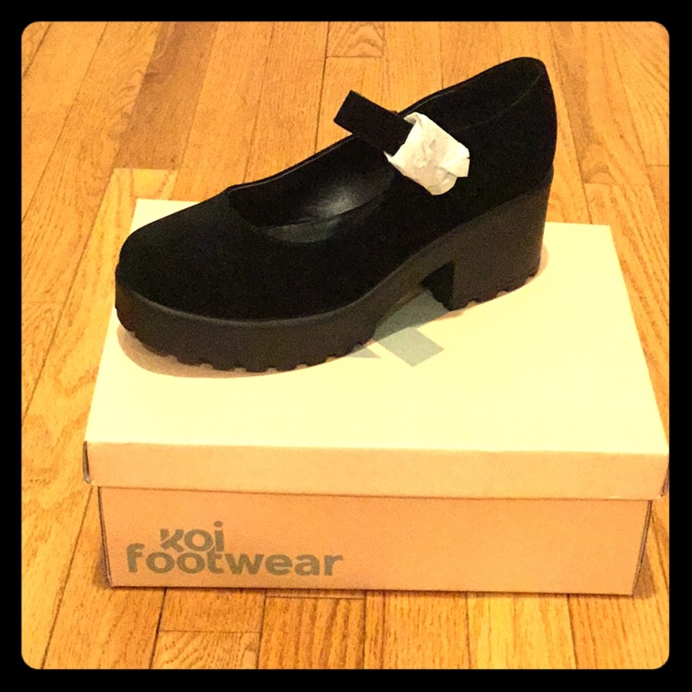 Koi footwear Vegan leather platform maryjanes
